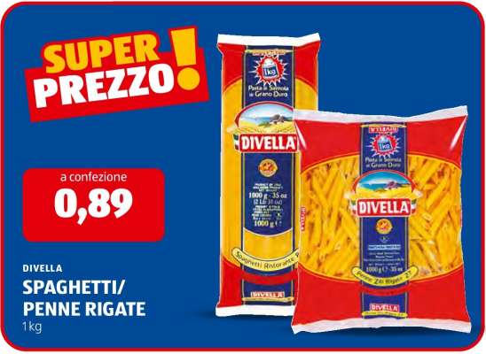 DIVELLA SPAGHETTI/PENNE RIGATE