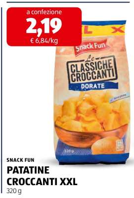 SNACK FUN PATATINE CROCCANTI XXL