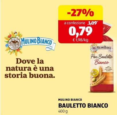 MULINO BIANCO BAULETTO BIANCO