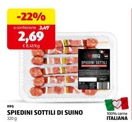 BBQ SPIEDINI SOTTILI DI SUINO