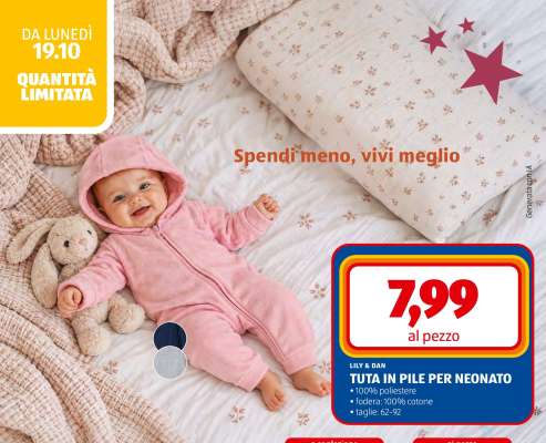 TUTA IN PILE PER NEONATO