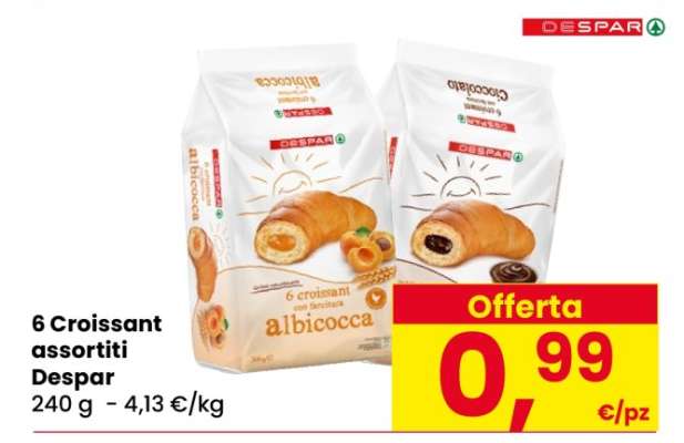 6 Croissant assortiti Despar