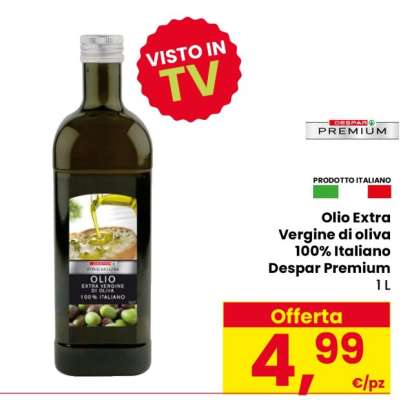 Olio Extra Vergine di oliva 100% Italiano Despar Premium