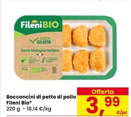 Bocconcini di petto di pollo Fileni Bio