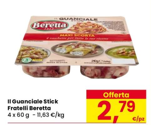 Il Guanciale Stick Fratelli Beretta