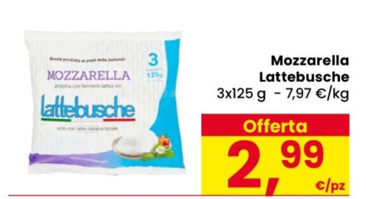 Mozzarella Lattebusche