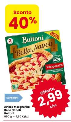 2 Pizza Margherita Bella Napoli Buitoni