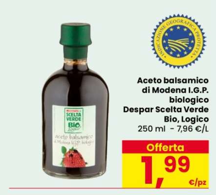 Aceto balsamico di Modena I.G.P. biologico