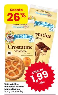 Crostatine albicocca o cacao