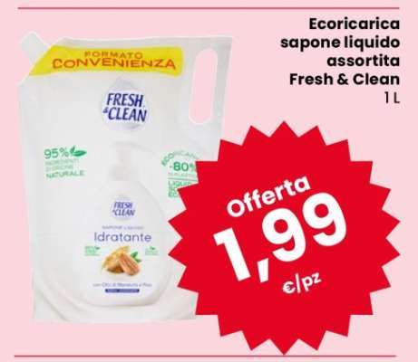 Ecoricarica sapone liquido assortita Fresh & Clean