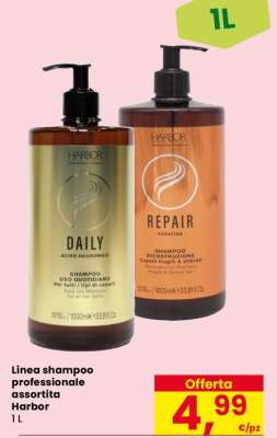 Linea shampoo professionale assortita Harbor