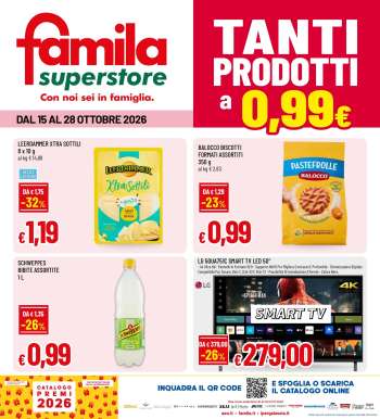 Volantino Famila - 15/10/2026 - 28/10/2026.