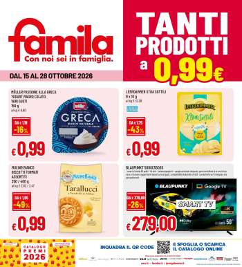 Volantino Famila - 15/10/2026 - 28/10/2026.