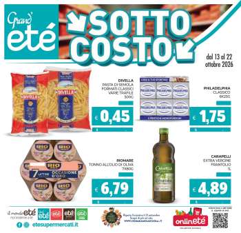 Volantino Eté - 13/10/2026 - 22/10/2026.