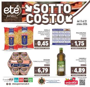 Volantino Eté - 13/10/2026 - 22/10/2026.