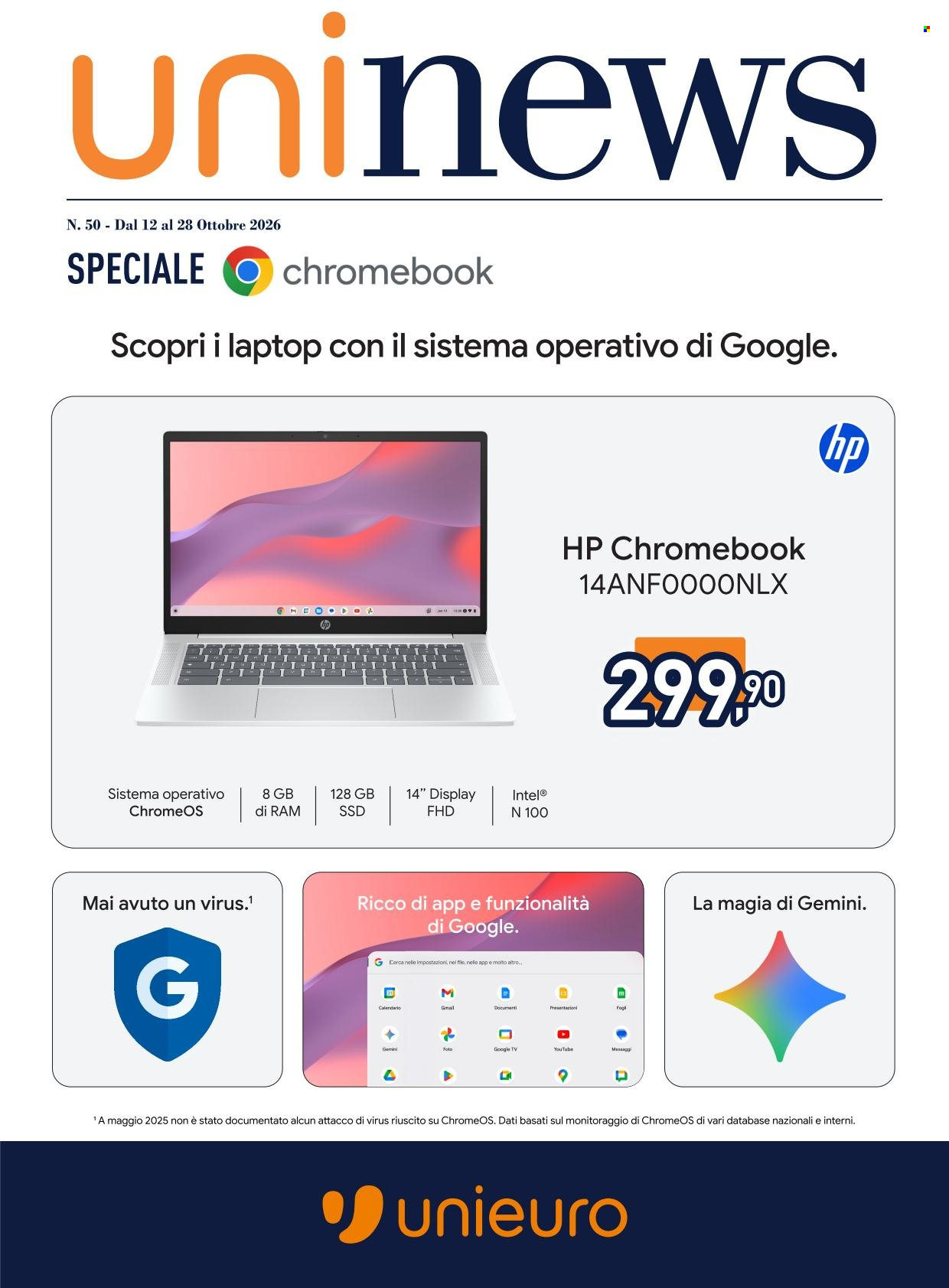 Volantino Unieuro - 12/10/2026 - 28/10/2026. Pagina 1
