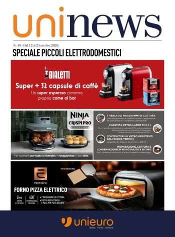 Volantino Unieuro - 12/10/2026 - 25/10/2026.