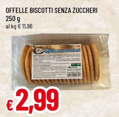 OFFELLE BISCOTTI SENZA ZUCCHERI