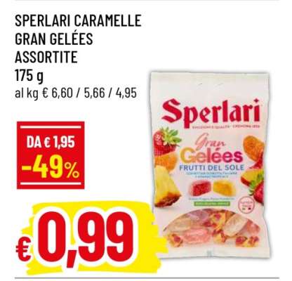 SPERLARI CARAMELLE GRAN GELÉES ASSORTITE