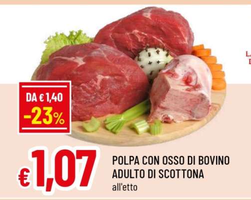 POLPA CON OSSO DI BOVINO ADULTO DI SCOTTONA