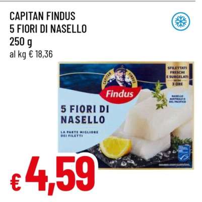 CAPITAN FINDUS 5 FIORI DI NASELLO