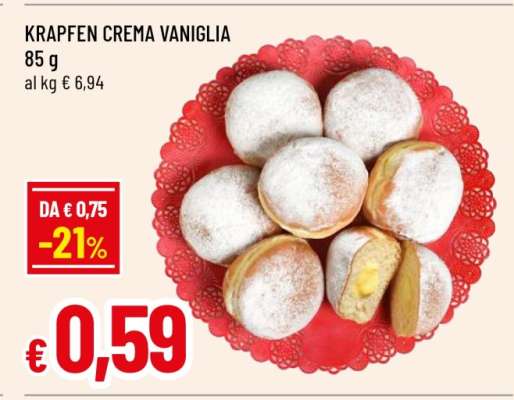 KRAPFEN CREMA VANIGLIA