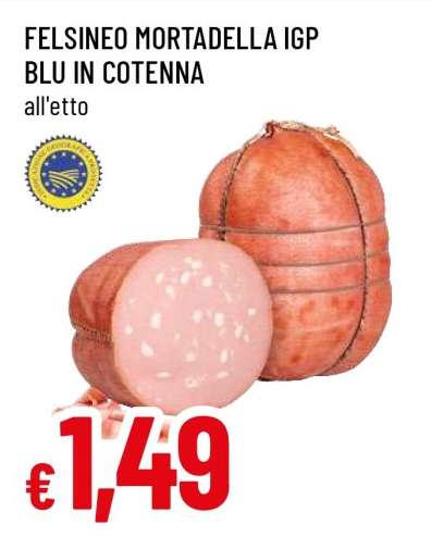Felsineo Mortadella IGP Blu in Cotenna