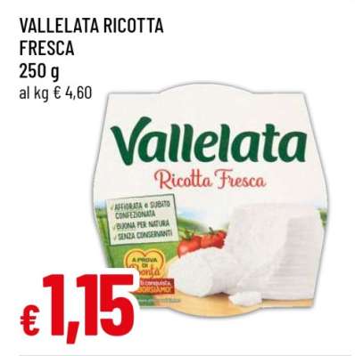 VALLELATA Ricotta fresca