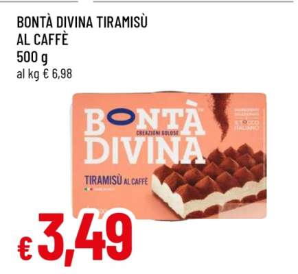 Bontà Divina Tiramisù al Caffè