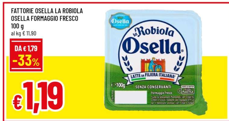 Fattorie Osella La Robiola Osella Formaggio Fresco