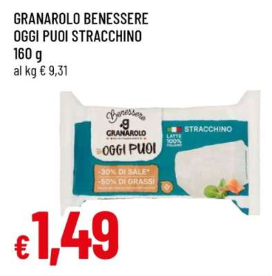 GRANAROLO BENESSERE OGGI PUOI STRACCHINO