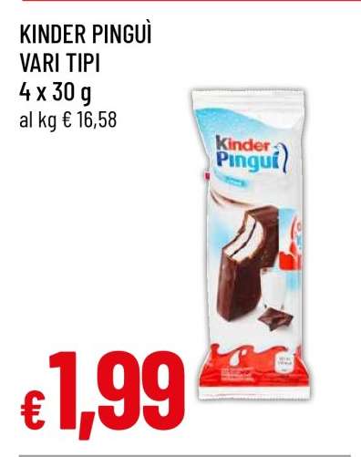 KINDER PINGUÌ VARI TIPI