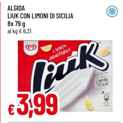 ALGIDA LIUK CON LIMONI DI SICILIA
