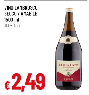 VINO LAMBRUSCO SECCO / AMABILE