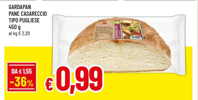 GARDAPAN PANE CASARECCIO TIPO PUGLIESE