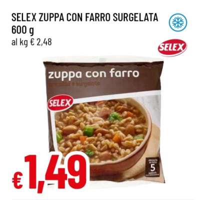 SELEX ZUPPA CON FARRO SURGELATA