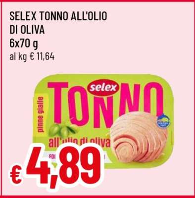 SELEX tonno all'olio di oliva