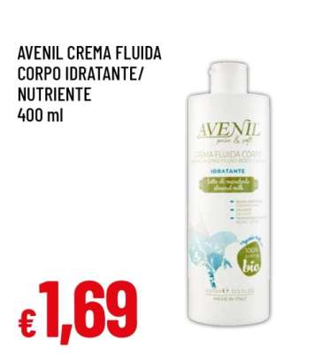 AVENIL CREMA FLUIDA CORPO IDRATANTE/NUTRIENTE