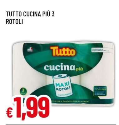 Tutto Cucina Più 3 Rotoli