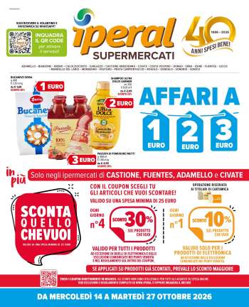 Volantino Iperal - 14/10/2026 - 27/10/2026.