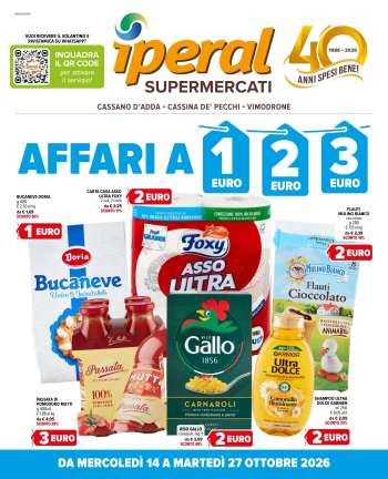 Volantino Iperal - 14/10/2026 - 27/10/2026.