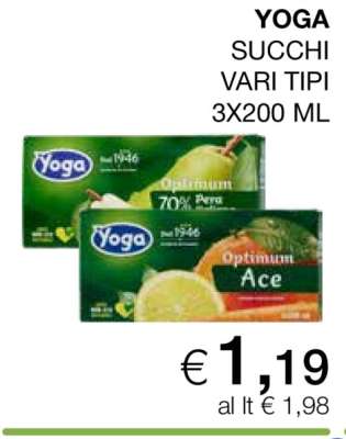 YOGA SUCCHI VARI TIPI 3X200 ML