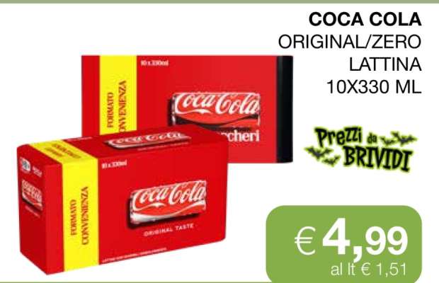COCA COLA ORIGINAL/ZERO LATTINA 10X330 ML