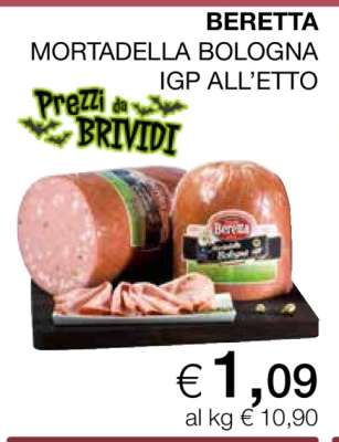 BERETTA MORTADELLA BOLOGNA IGP ALL’ETTO