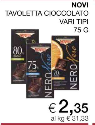 Novi Tavoletta Cioccolato