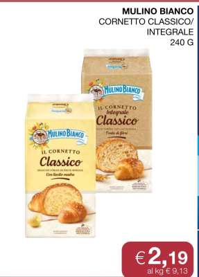 MULINO BIANCO CORNETTO CLASSICO/INTEGRALE
