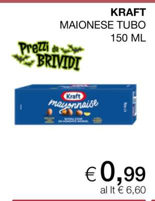 KRAFT MAIONESE TUBO