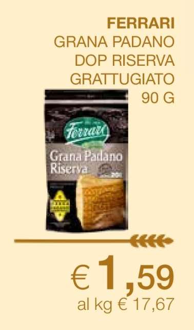 FERRARI GRANA PADANO DOP RISERVA GRATTUGIATO