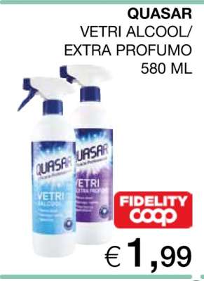 QUASAR VETRI ALCOOL/EXTRA PROFUMO 580 ML