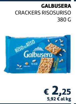GALBUSERA CRACKERS RISOSURISO